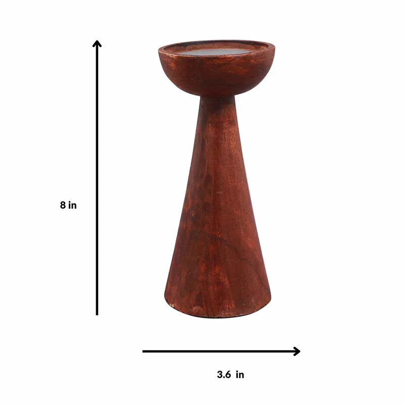 Aurora Wood Candle Holder media 5