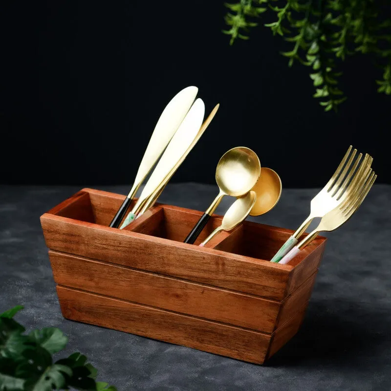 Juna Wooden Cutlery Holder media 3
