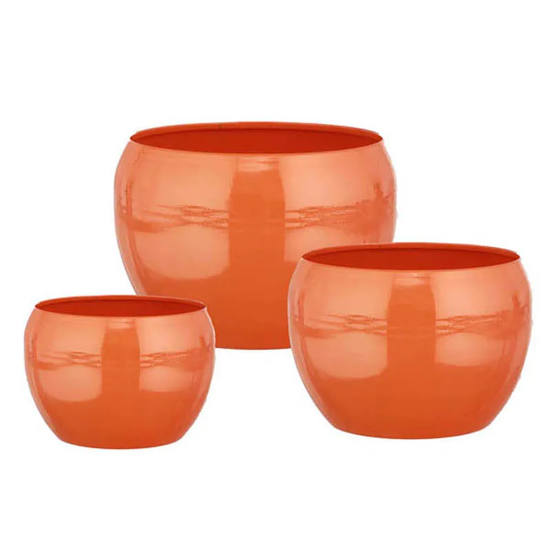 Alisha Handcrafted Planter (Orange) - Set Of Three media 10