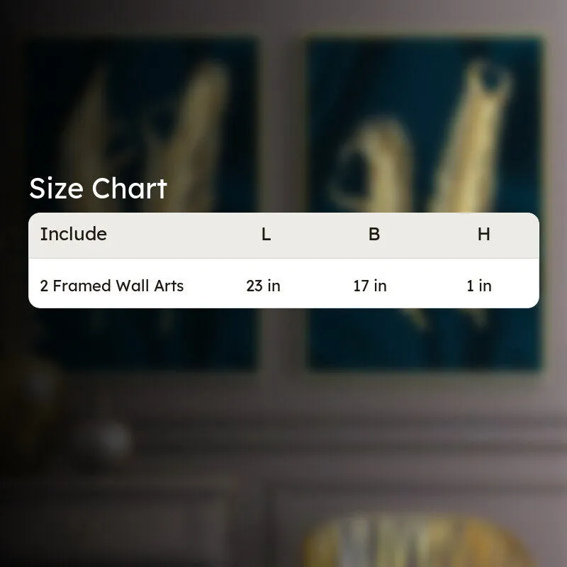 Feather Lusture Wall Painting - Set Of Two media 4