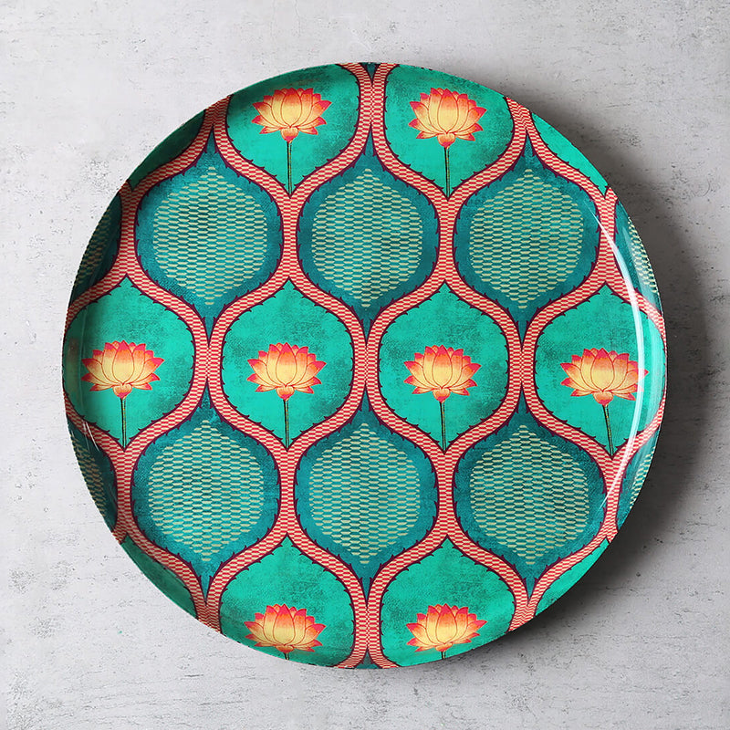 India Circus Moonlit Crane Iron Wall Plate - Set Of Five image 4