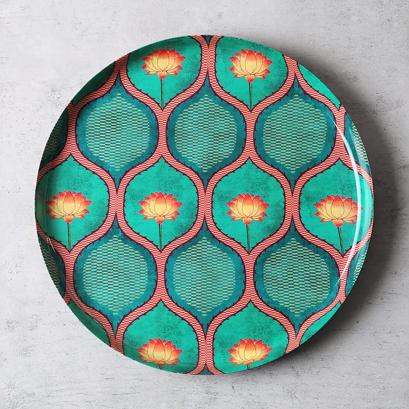 India Circus Moonlit Crane Iron Wall Plate - Set Of Five media 4