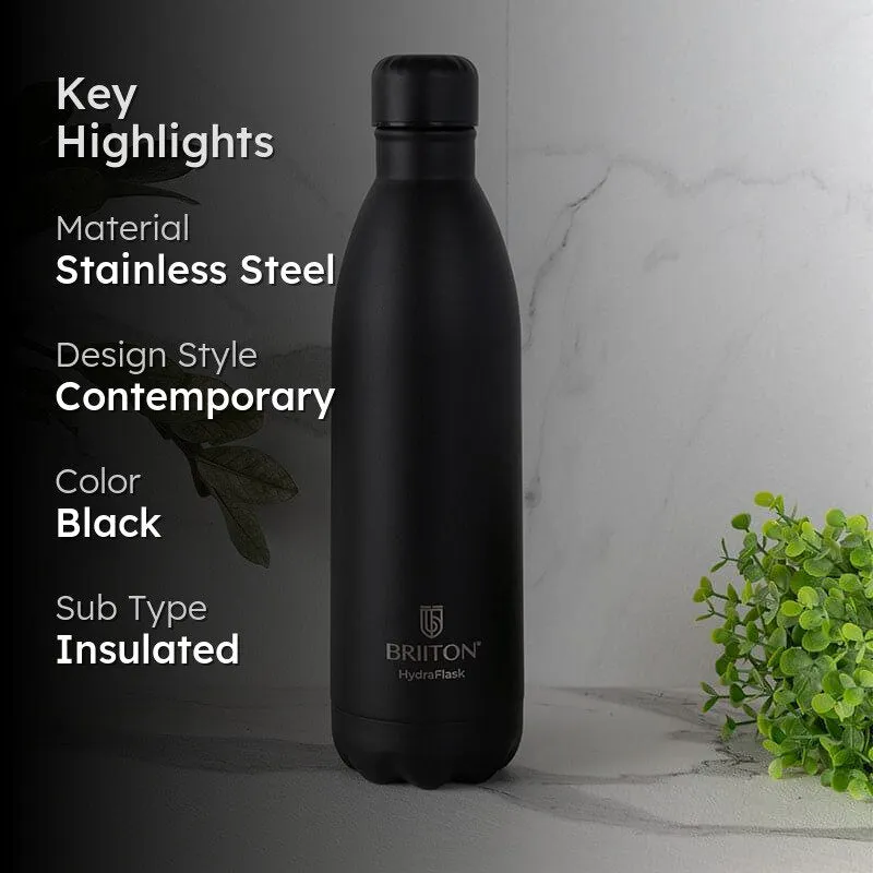 Ipnova Hot & Cold Thermos Water Bottle (Black) - 750 mL media 2