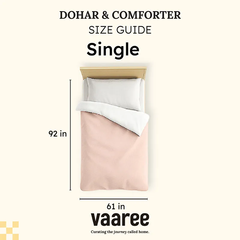 Mortimer Reversible Solid Comforter (Grey) - 150 GSM media 8