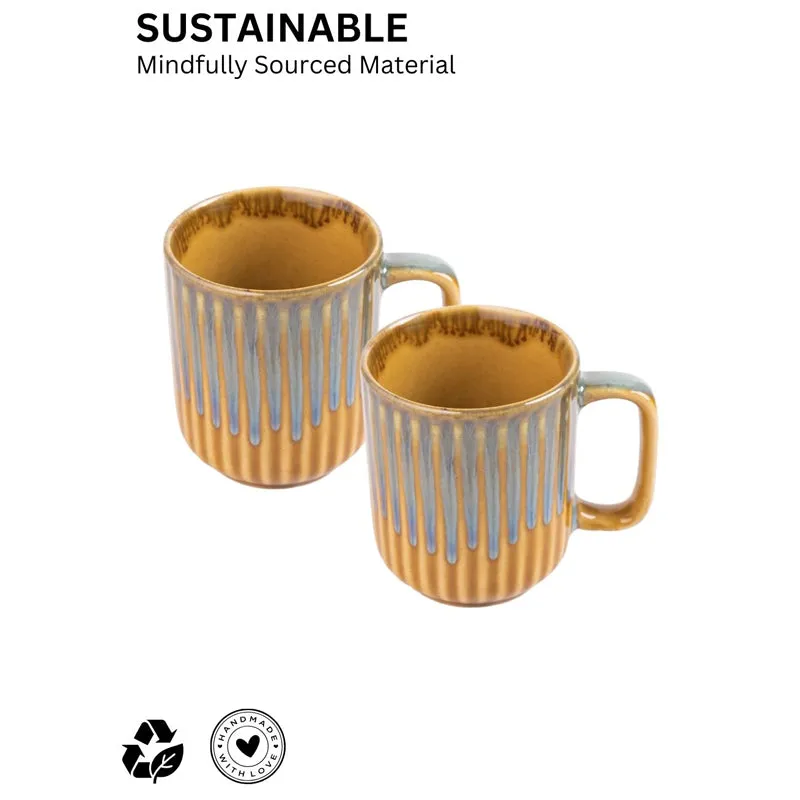 Cerava Ceramic Coffee Mug (300 mL Each) - Set of Four media 7