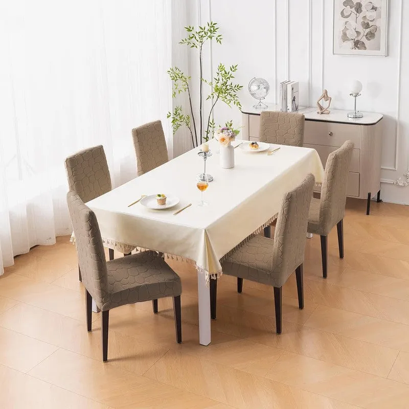AstraGlow Classic Chair Cover(Beige) - Set Of Six media 3