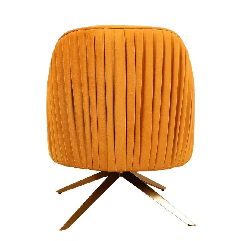 Vyntra Neem Wood Accent Chair - Yellow media 9