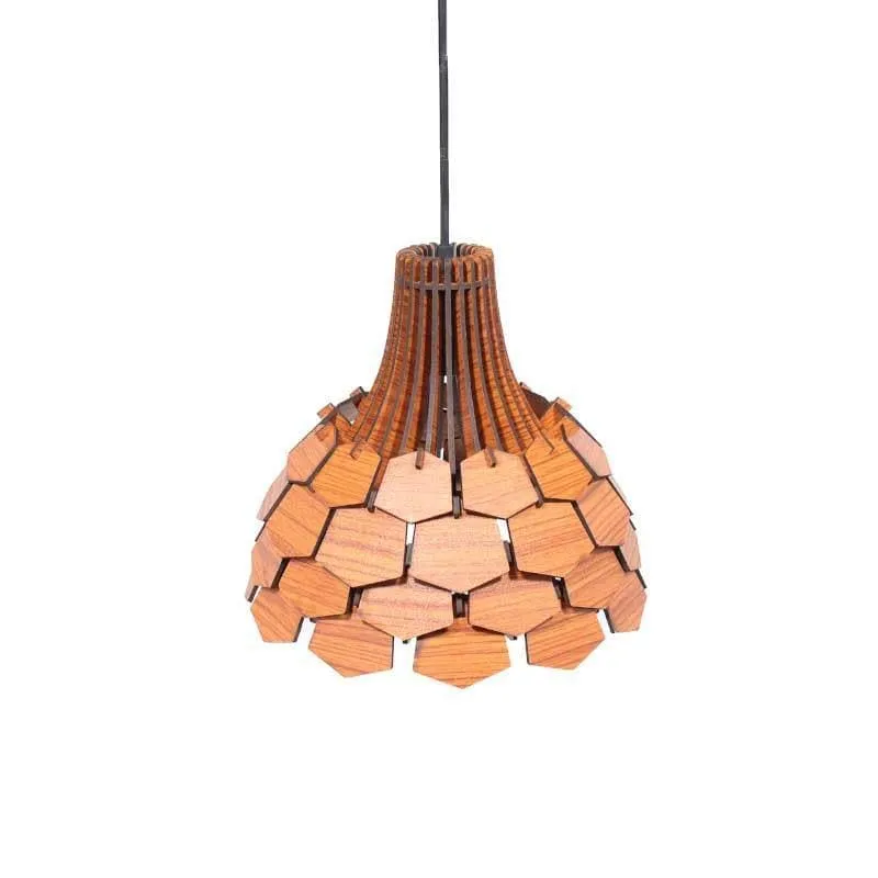 Bright Ideas Wooden Ceiling Lamp media 4