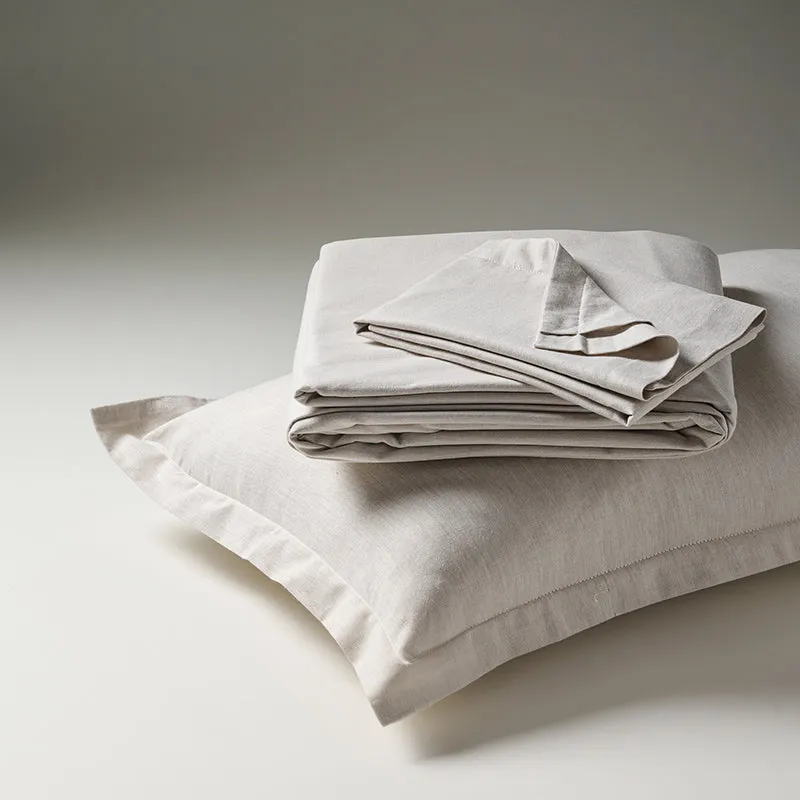 Lunar Weaves Bed Sheet - Birch Bamboo Cotton Bedsheet - 130 GSM media 3