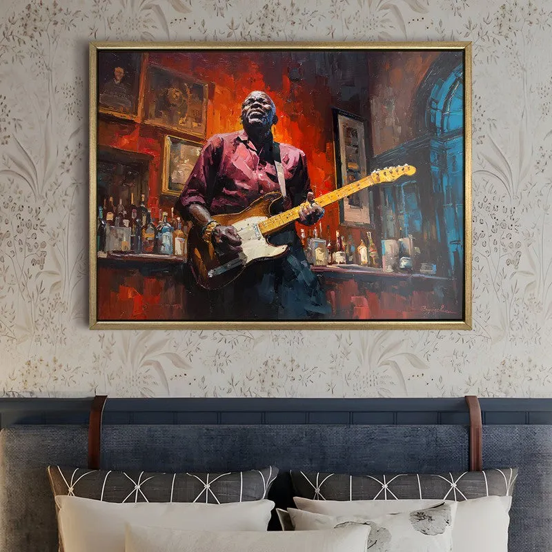 Jazzfire Canvas Wall Painting With Frame media 5
