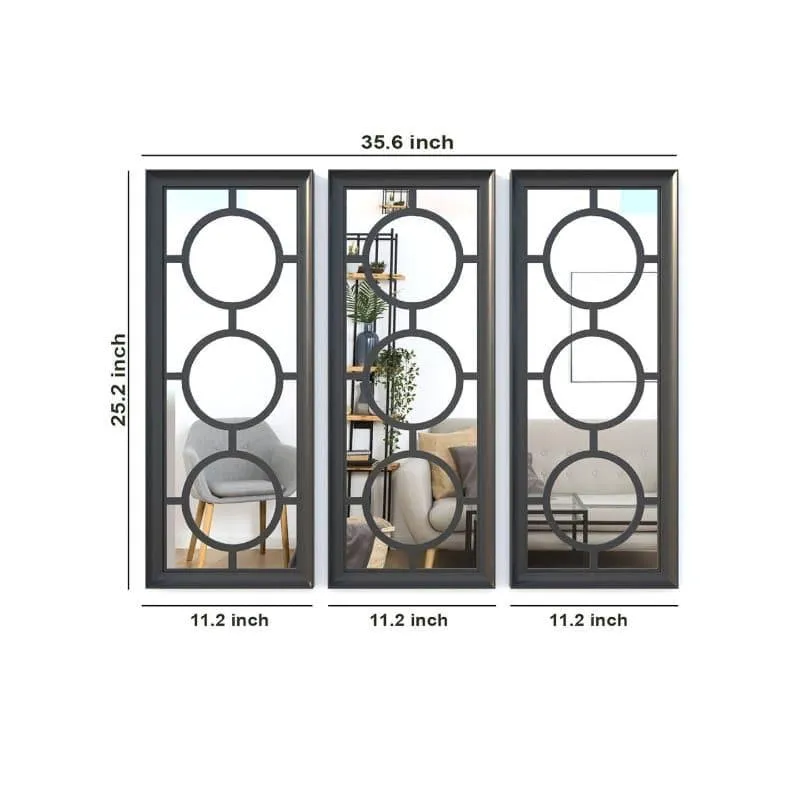 Phoenix Decorative MDF Wall Accent (Black) - Set Of Three media 6