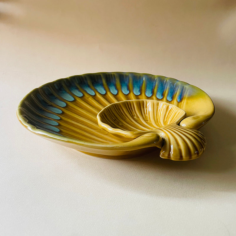 Ocean Glaze Ceramic Chip & Dip Platter media 7