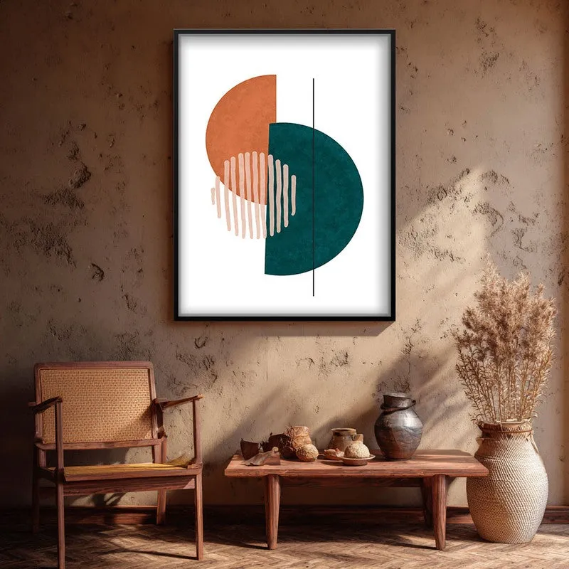 Linear Phase Canvas Wall Painting With Black Frame media 4