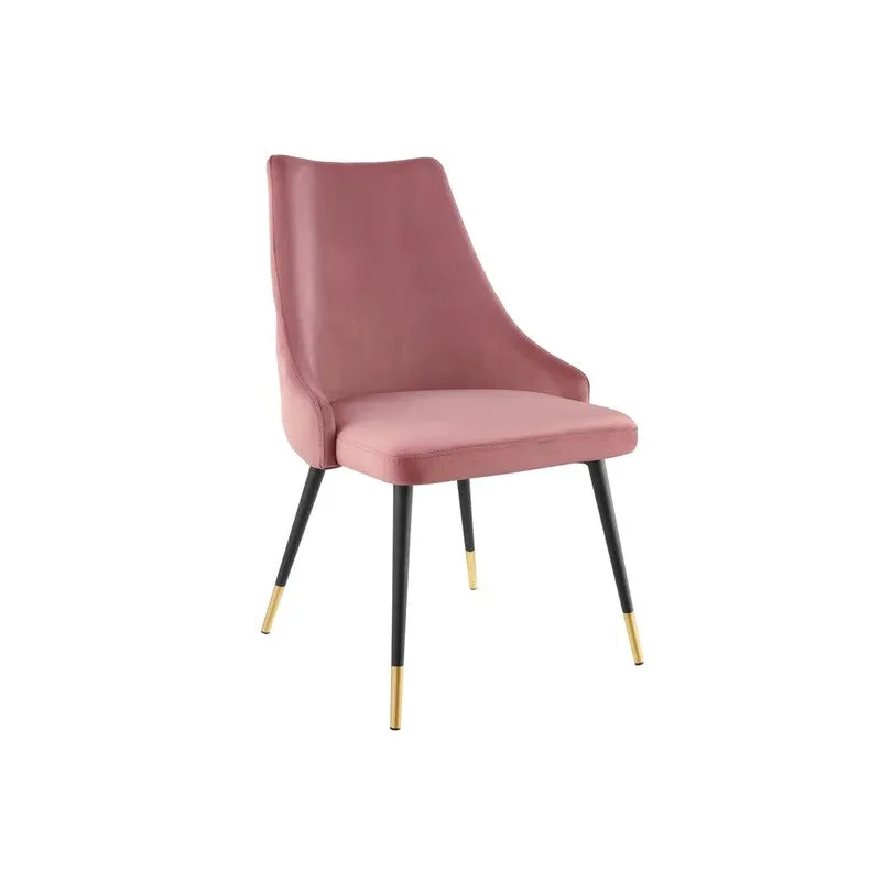 Lunara Neem Wood Accent Chair - Pink media 3