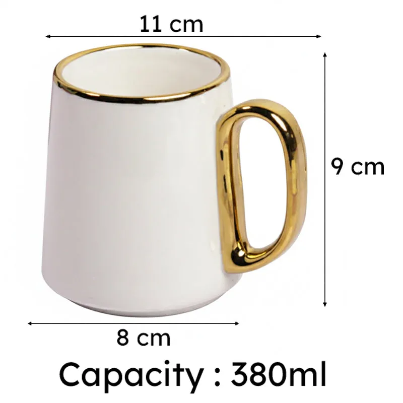 Aurora Porcelain Coffee Mug (380 mL Each) - Set Of Two media 6
