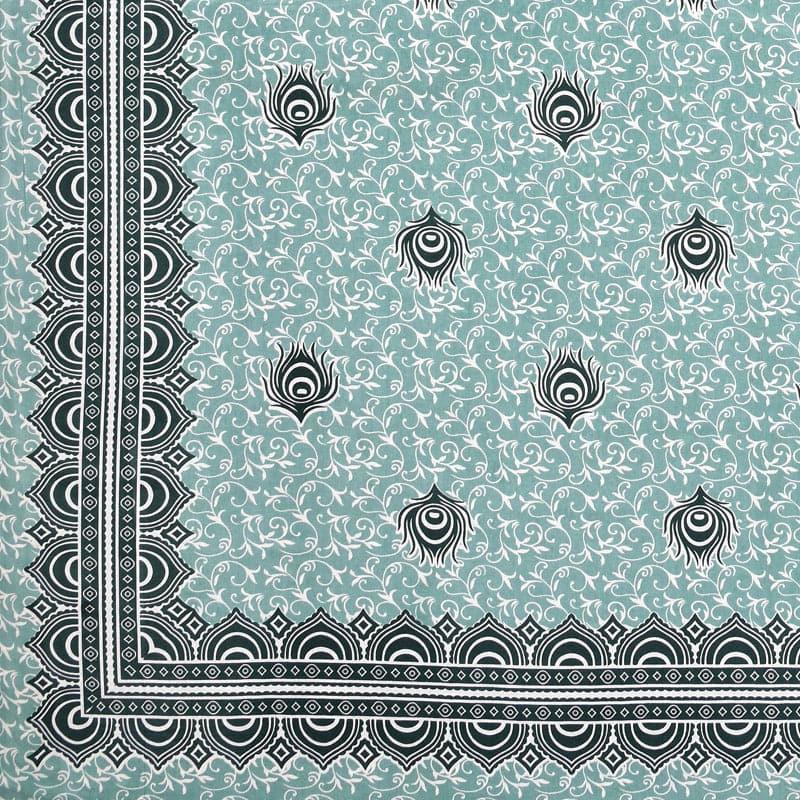 Harriet Printed Cotton Bedsheet (Green) - 180 TC media 4