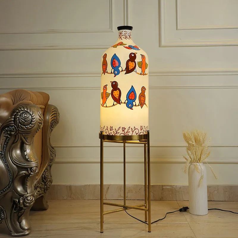 Chirp Dance Decorative Hand Painted Floor Lamp media 3