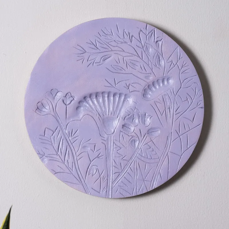 Mauve Garden Wooden Wall Plate media 4