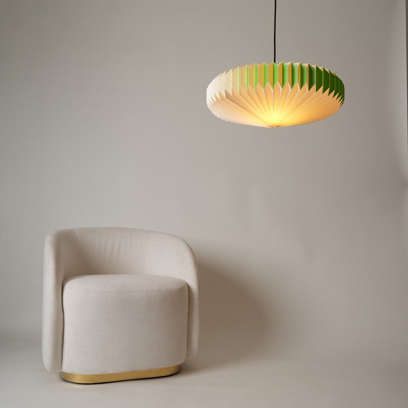 Fig Living Oblong Paper Ceiling Lamp - Parrot Green media 3