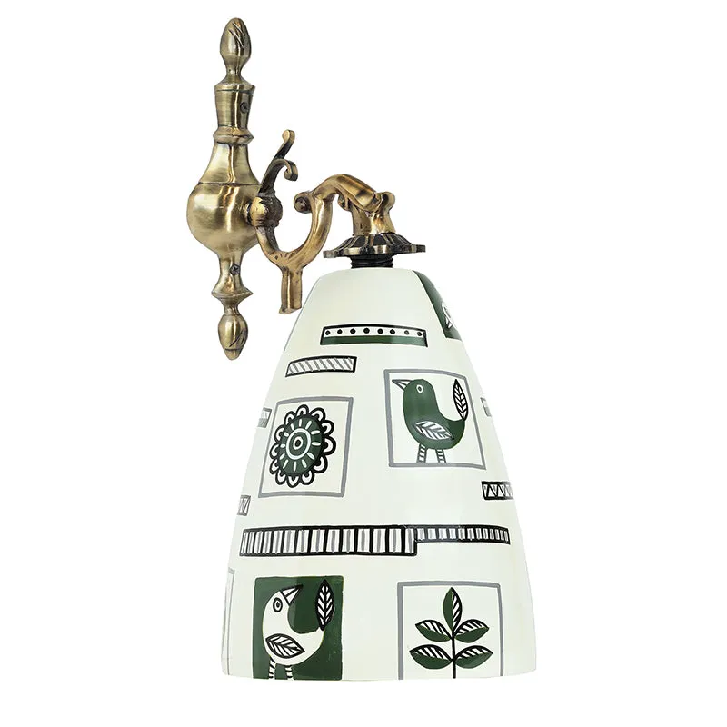 Zen Aviary Hand Painted Wall Lamp media 6
