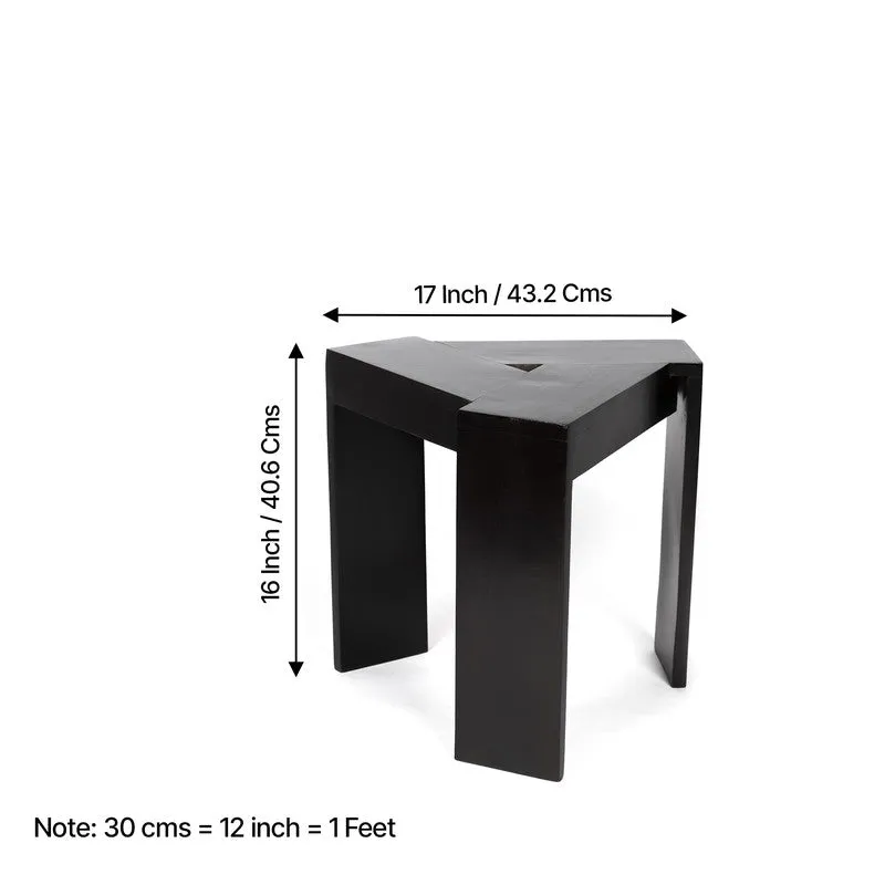 Kverox Sheesham Wooden Side & Bedside Table - Brown media 9