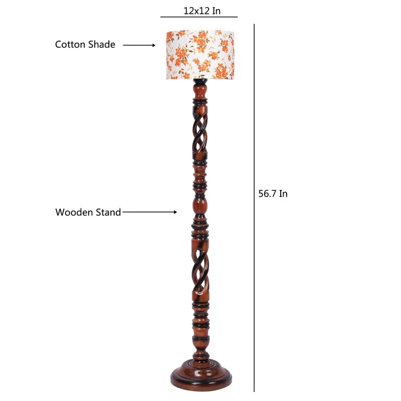 SlateRay Floor Lamp I (Floral) media 9