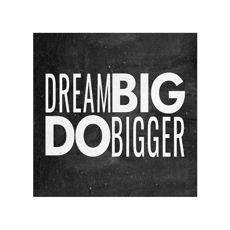 Dream Big Do Bigger Typography Wall Painting media 5