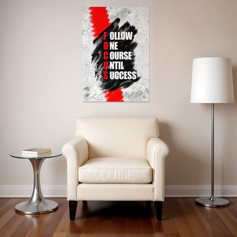 Focus and Thrive Wall Poster