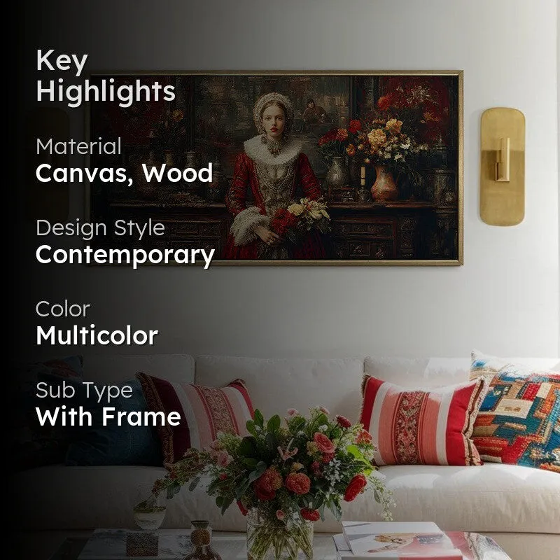 Heirloom Lady Canvas Wall Painting With Frame media 2