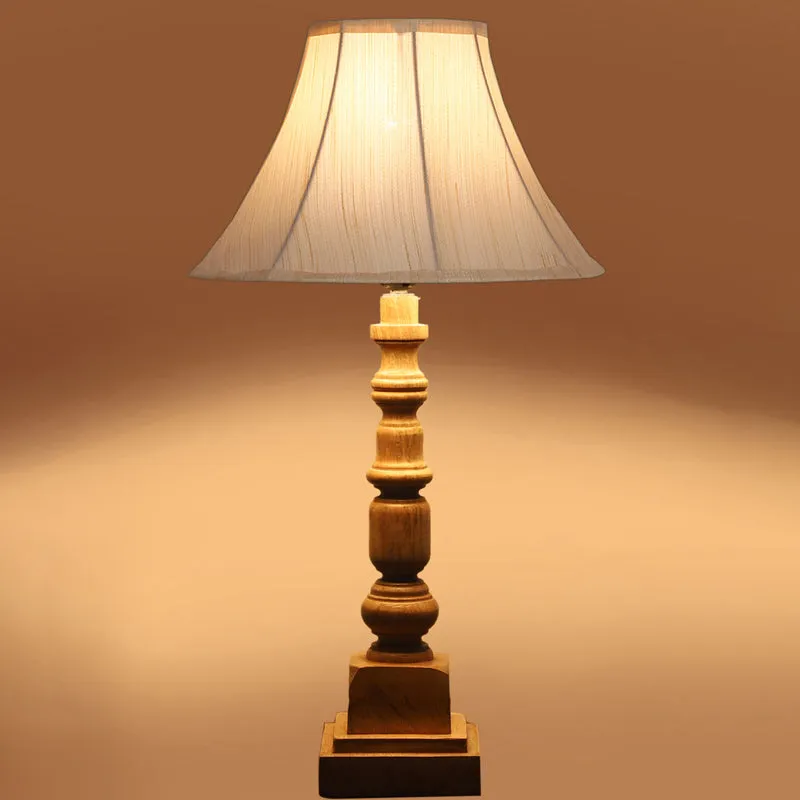 Twistra II Arbor Wooden Table Lamp - White,Brown media 5