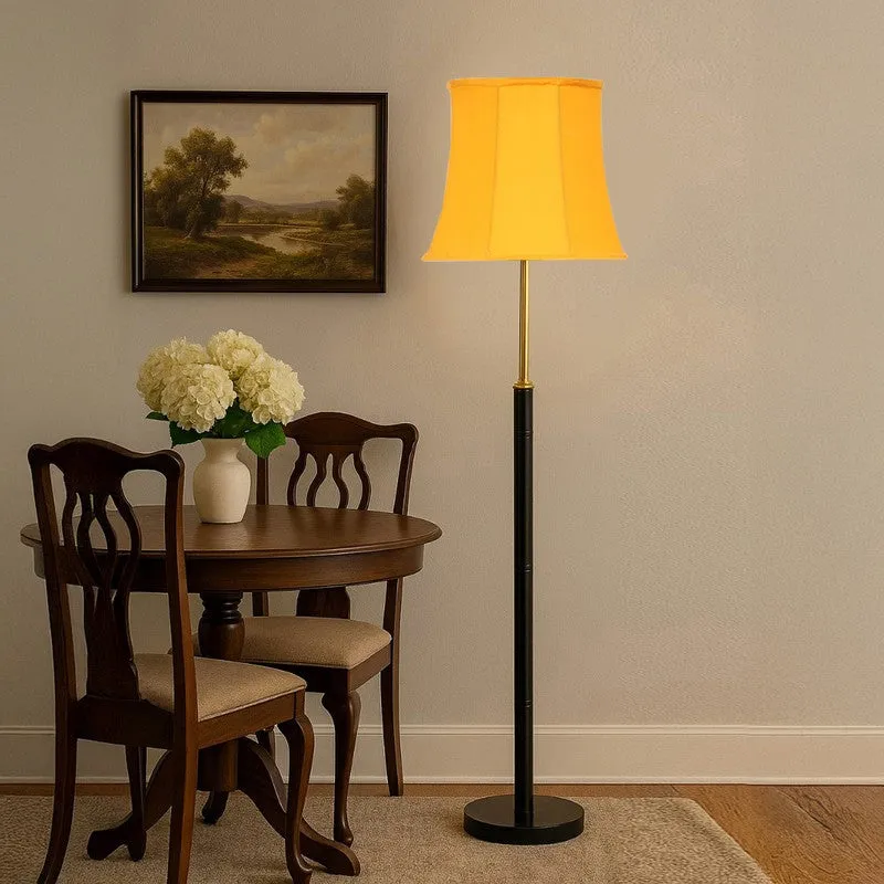 Modern Arc Wooden Floor Lamp - Yellow media 4