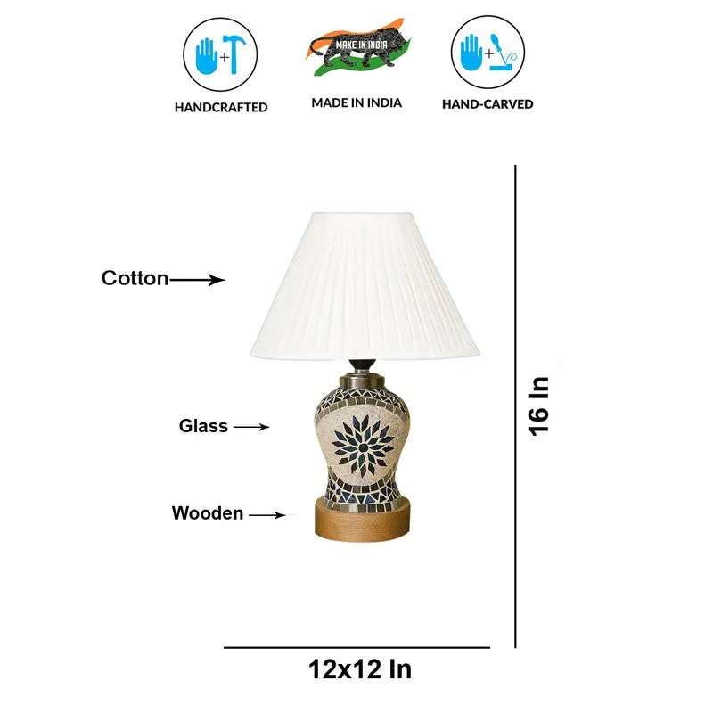 Floranira Pleatra Wooden Table Lamp - Multicolor media 9