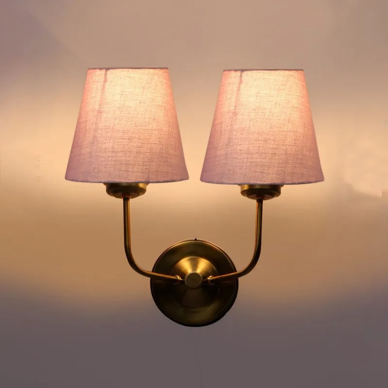 Lumoire Duo Cone Metal Wall Lamp - Gold,Grey media 6
