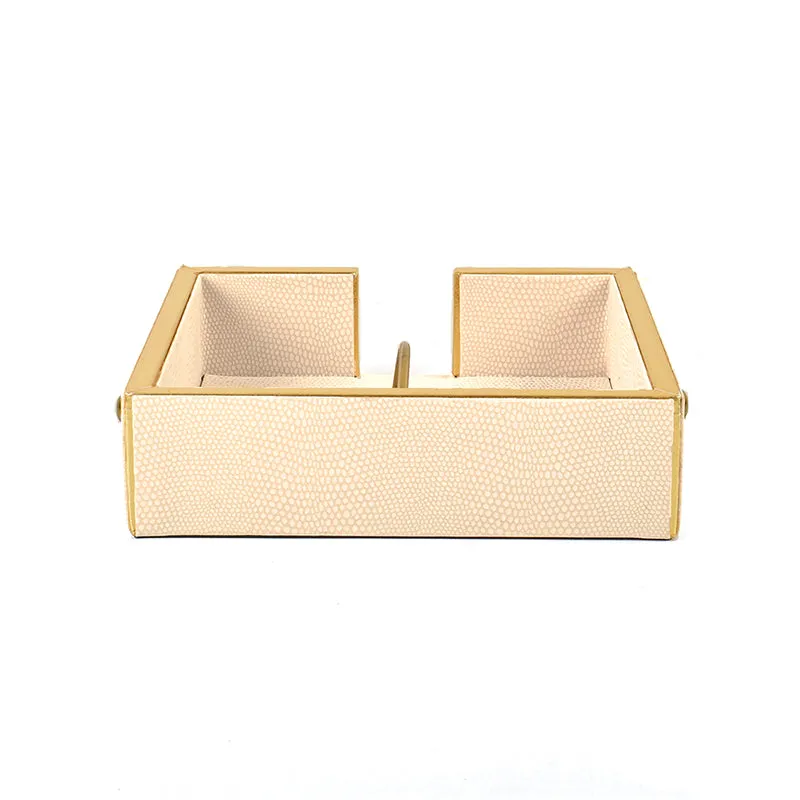 Tisquo Faux Leather Tissue Holder - Ivory media 6