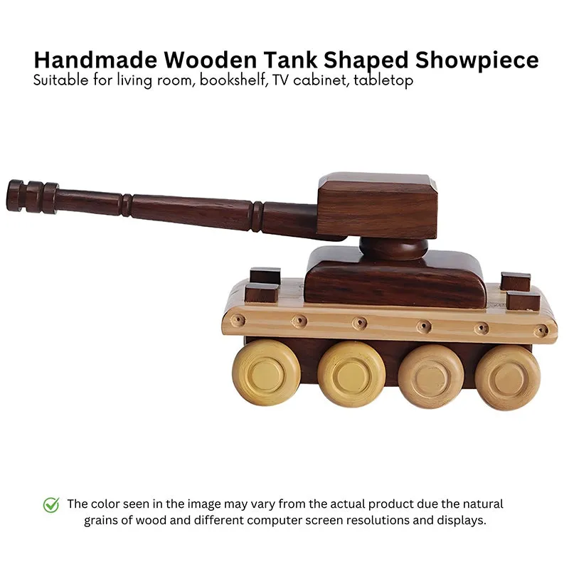 Timber Canon Sheesham Wood Showpiece media 3