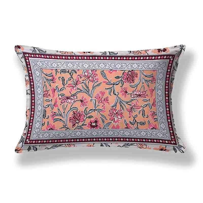 Nazakat Jaipuri Cotton Bedsheet (Light Pink) - 144 TC media 7