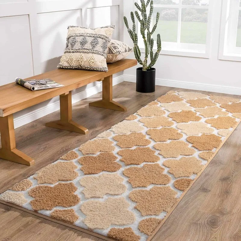 Dune Ellipse Rustic Micro Fiber Runner Rug media 5