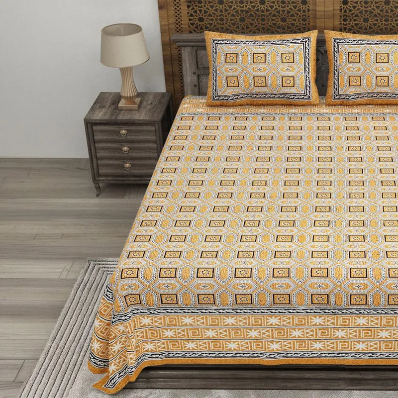Geoor Cotton Bedsheet (Rust) - 240 TC media 3