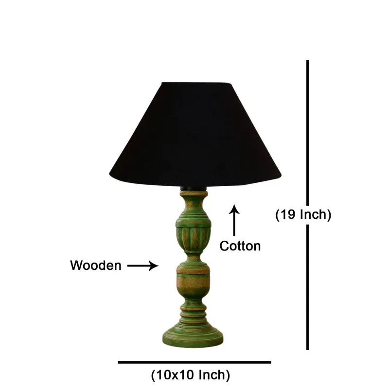 Arvello Ziora Wooden Table Lamp - Black media 8