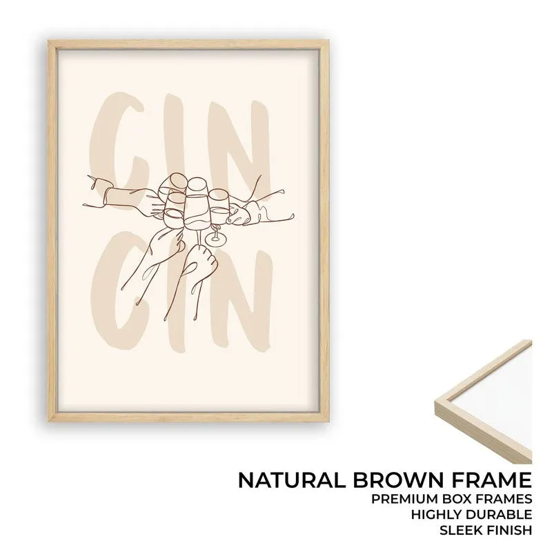 Wine Words Archival Canvas Wall Art - Brown media 10