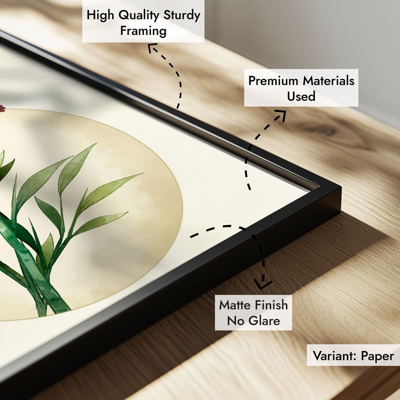 Fern & Feather Botanical Archival Paper Wall Art With Frame media 7