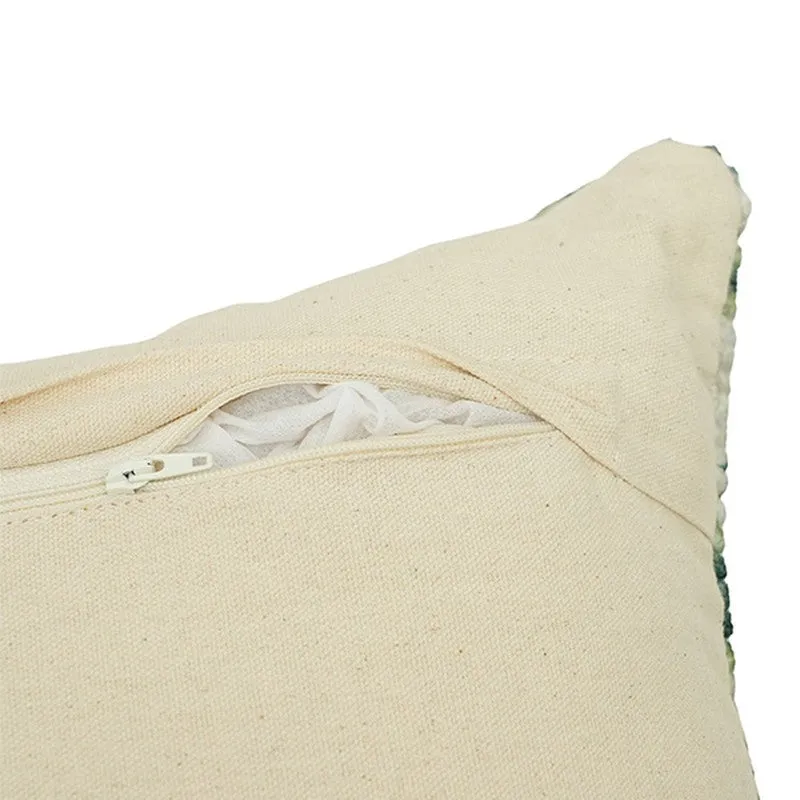 PixelMosaic Cushion Cover (Green) - Set Of Two media 5