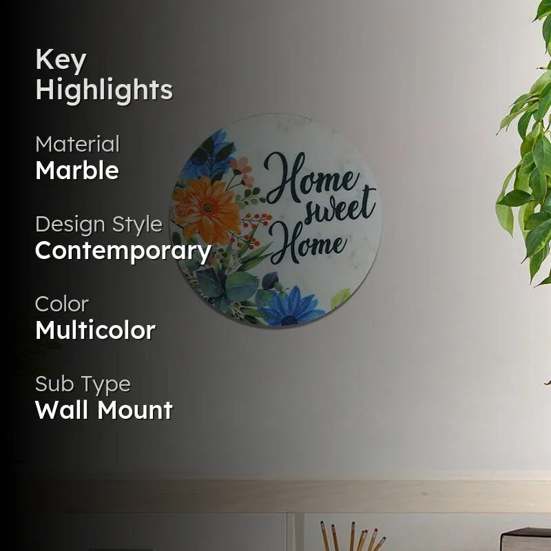 Home Sweet Home Printed Marble Wall Accent media 2
