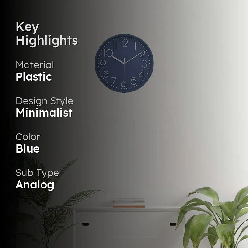Elementary Wall Clock - Dusty Purple media 2