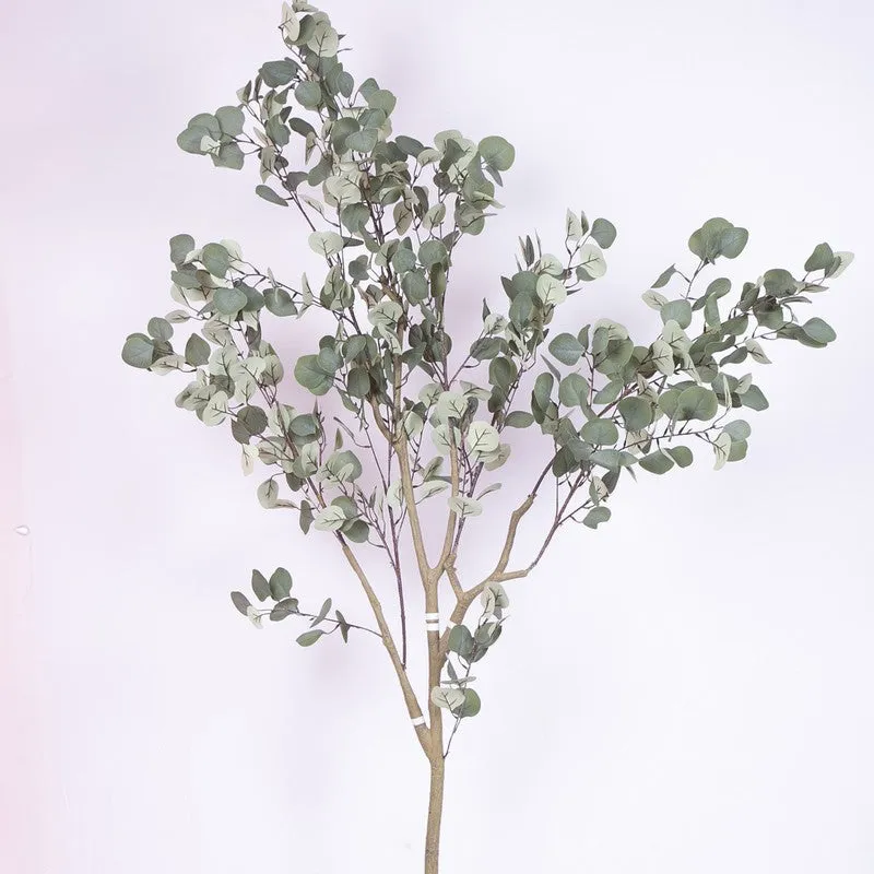 Compact Eucalyptus Artificial Plant With Black Plastic Pot media 5