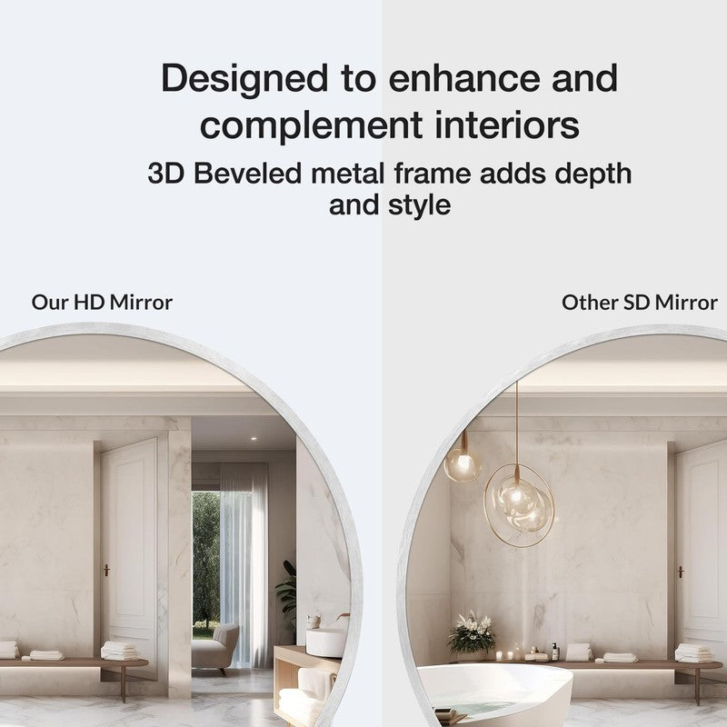 Evara Wall Mirror With Aluminium Frame media 5