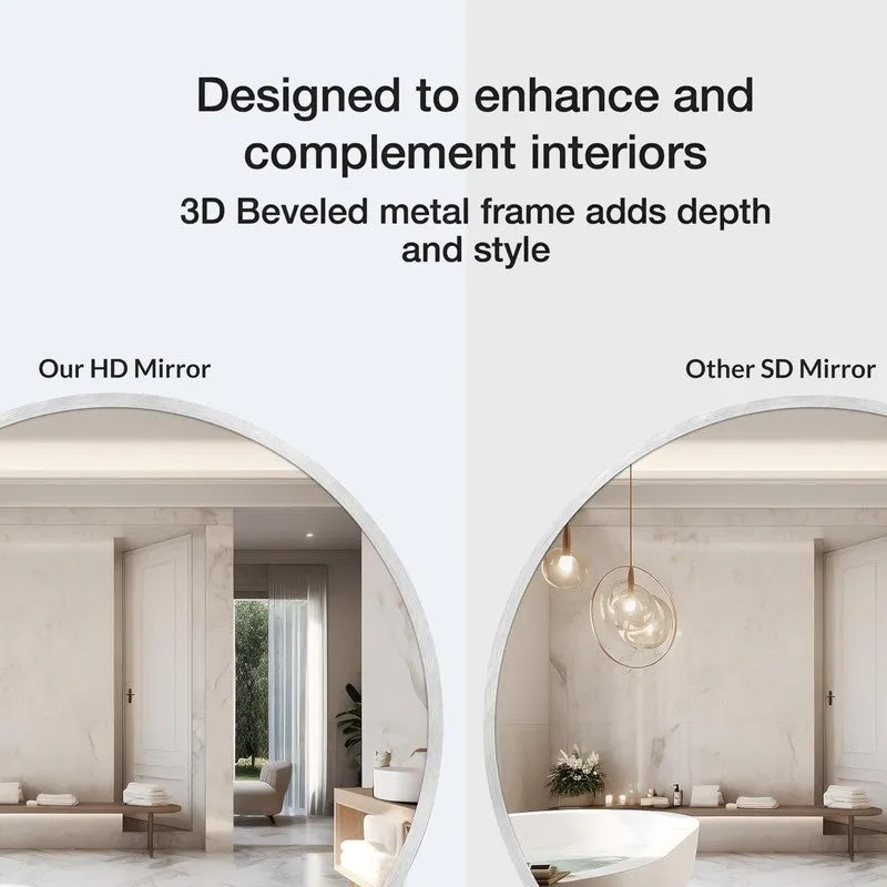 Evara Wall Mirror With Aluminium Frame media 5