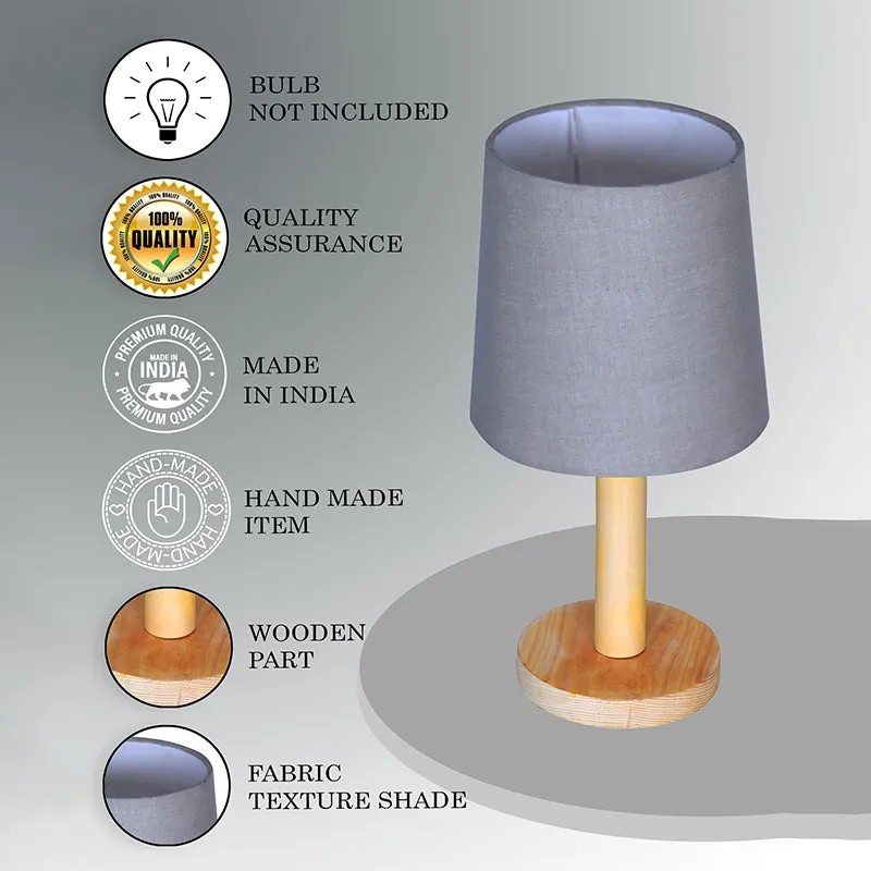 Serafine Fabric Table Lamp - Grey,Brown media 5