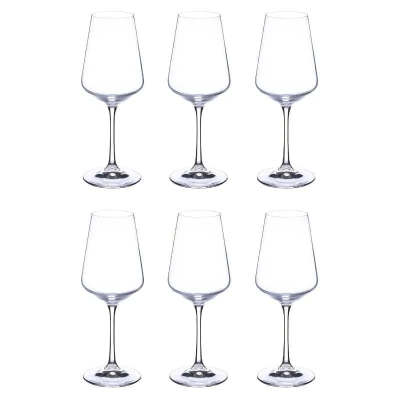 Stella Bohemia Crystal Red Wine Glasses (350 mL Each) - Set Of Six media 3