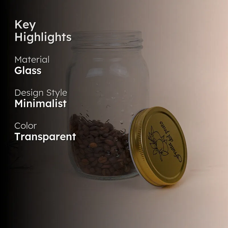 Limpid Glass Stoarge Jar - 1000 mL media 2